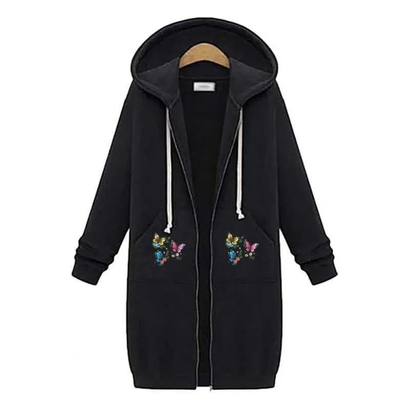 Cozy Printed Fleece Jacket for Women