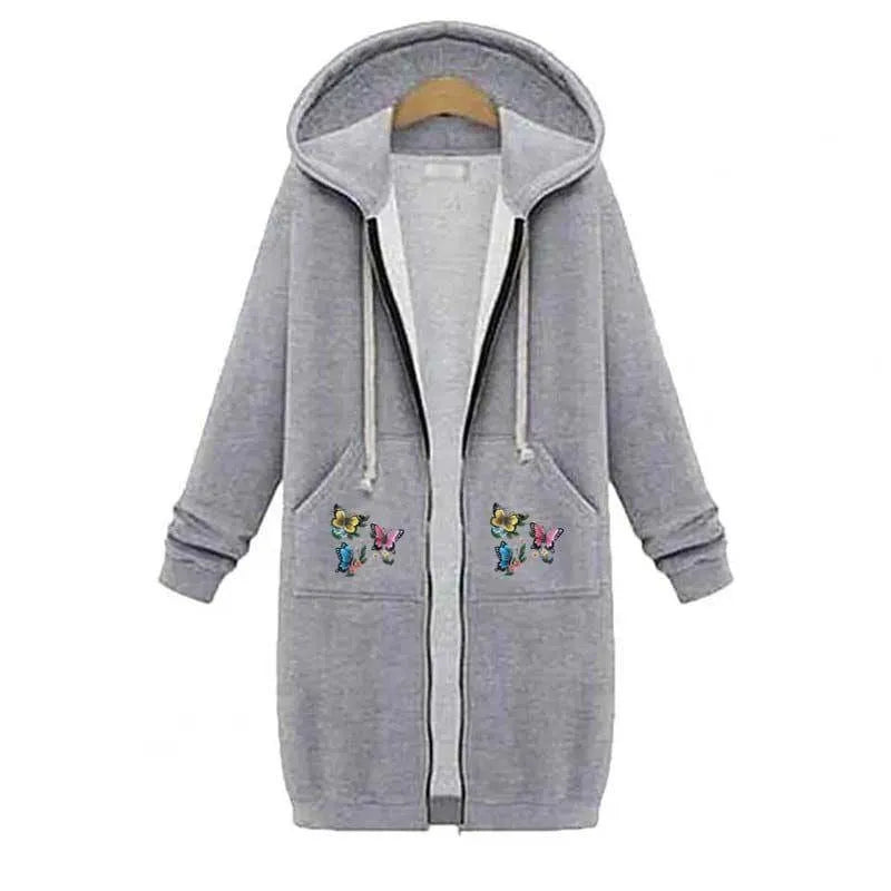 Cozy Printed Fleece Jacket for Women