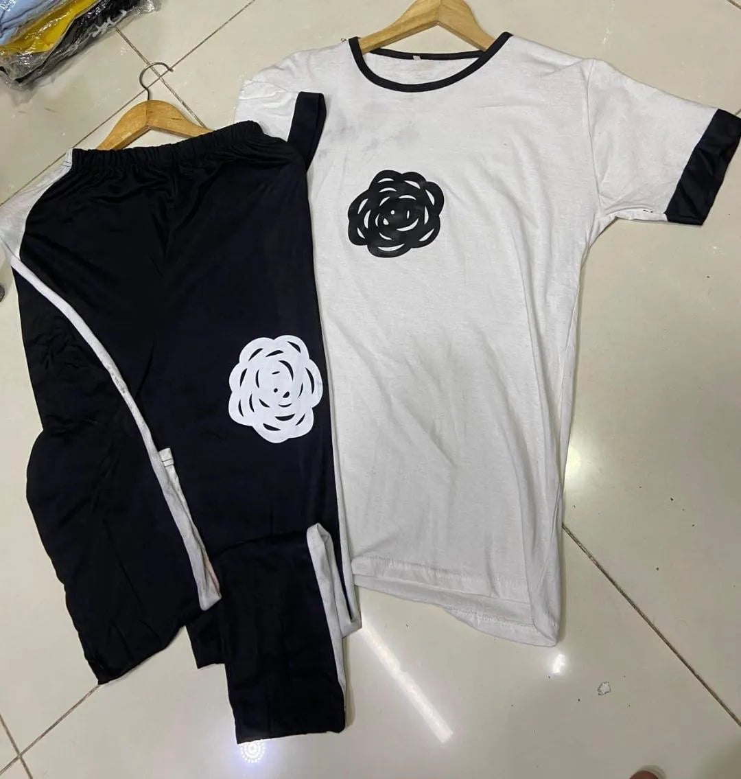 2 Pcs Women's Stitched Cotton Jersey Printed Night Suit