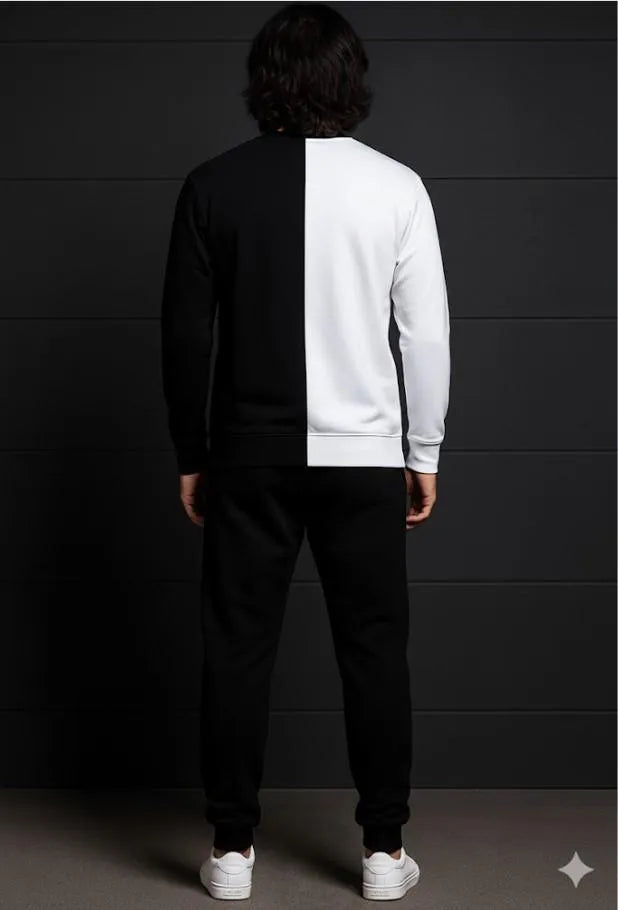 2 Pcs Men's Polyester Printed Track Suit