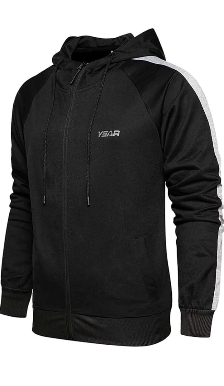 2 Pcs Men's Fleece Plain Hoodie Track Suit
